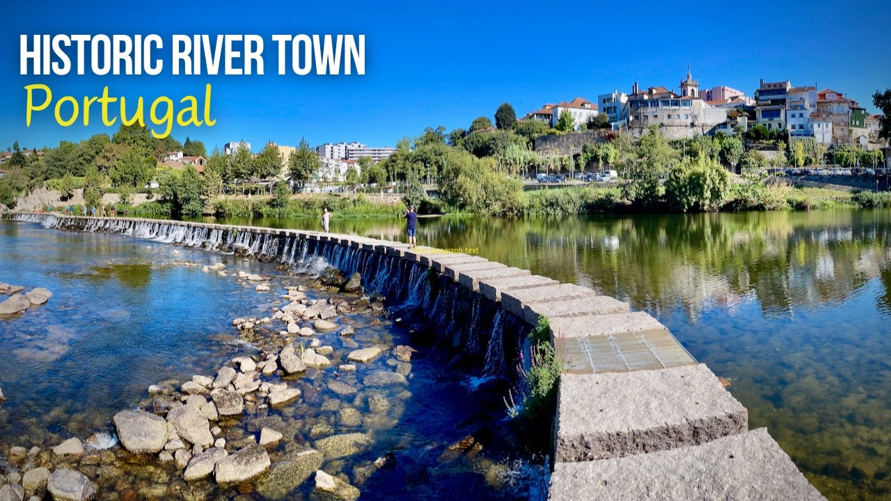 Nice surprise!  🇵🇹  Beautiful PORTUGAL Amarante city walk (4K)