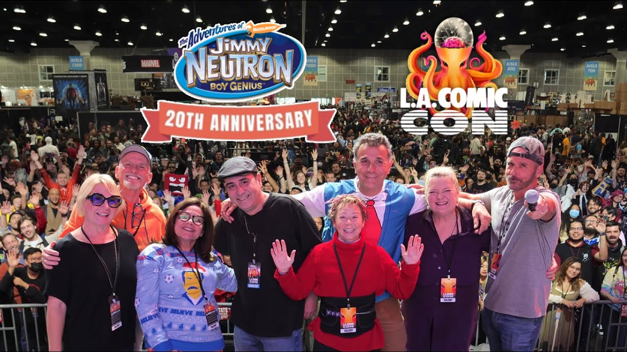 Панель воссоединения, посвященная 20-летию Джимми Нейтрона, на Comic Con LA 2022
