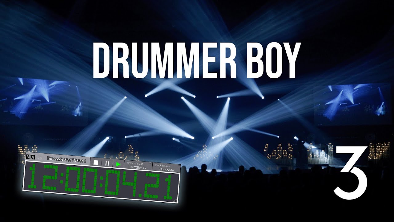 Drummer Boy | GrandMA3 Timecoded Light Show from Christmas At The Creek 2024
