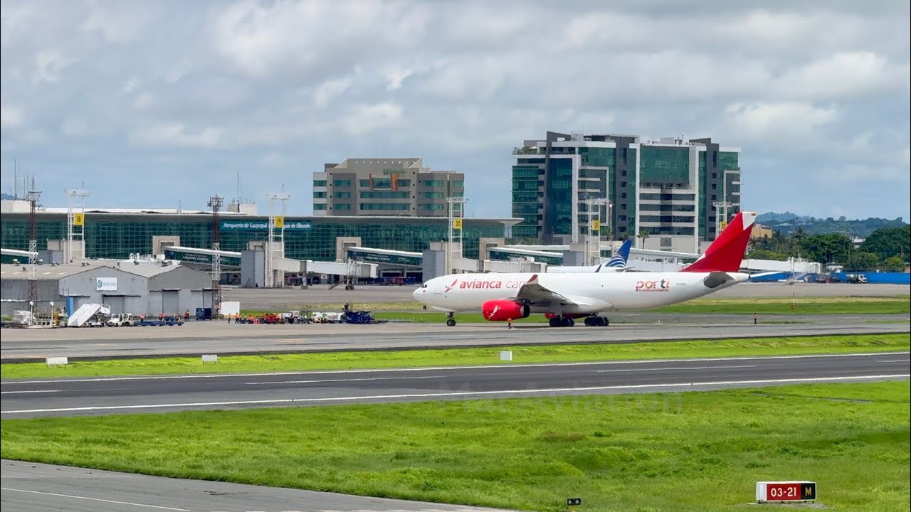 Aeropuerto de Guayaquil, Ecuador (GYE) • ATERRIZAJES Y DESPEGUES • 4K