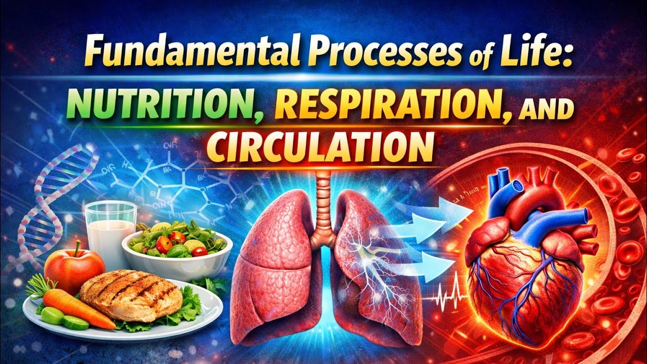 Fundamental Life Processes – Nutrition, Respiration and Circulation (Class 10 Biology)