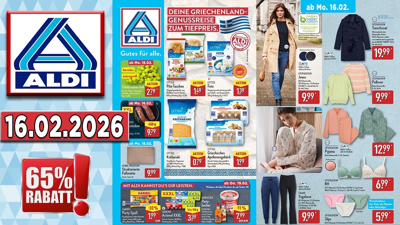 ALDI NORD Werbung Prospekt | Gültig von 16.02.2026
