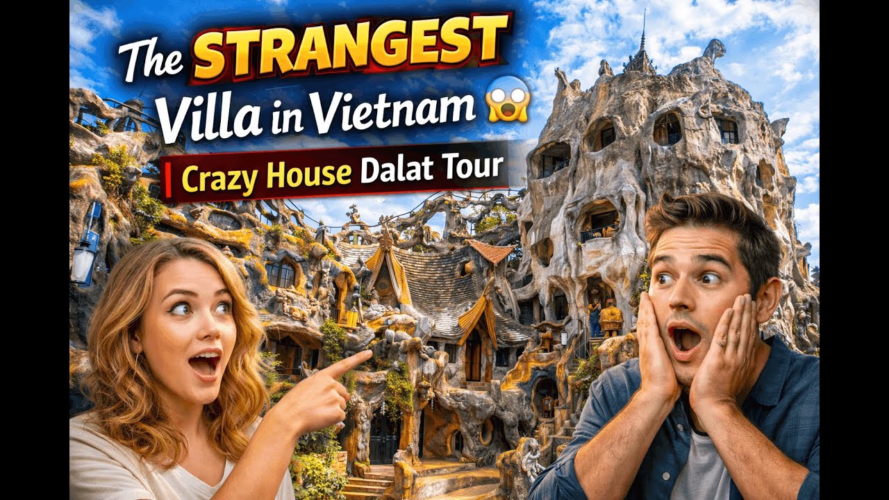 The STRANGEST Villa in Vietnam 😱 | Crazy House Dalat Tour