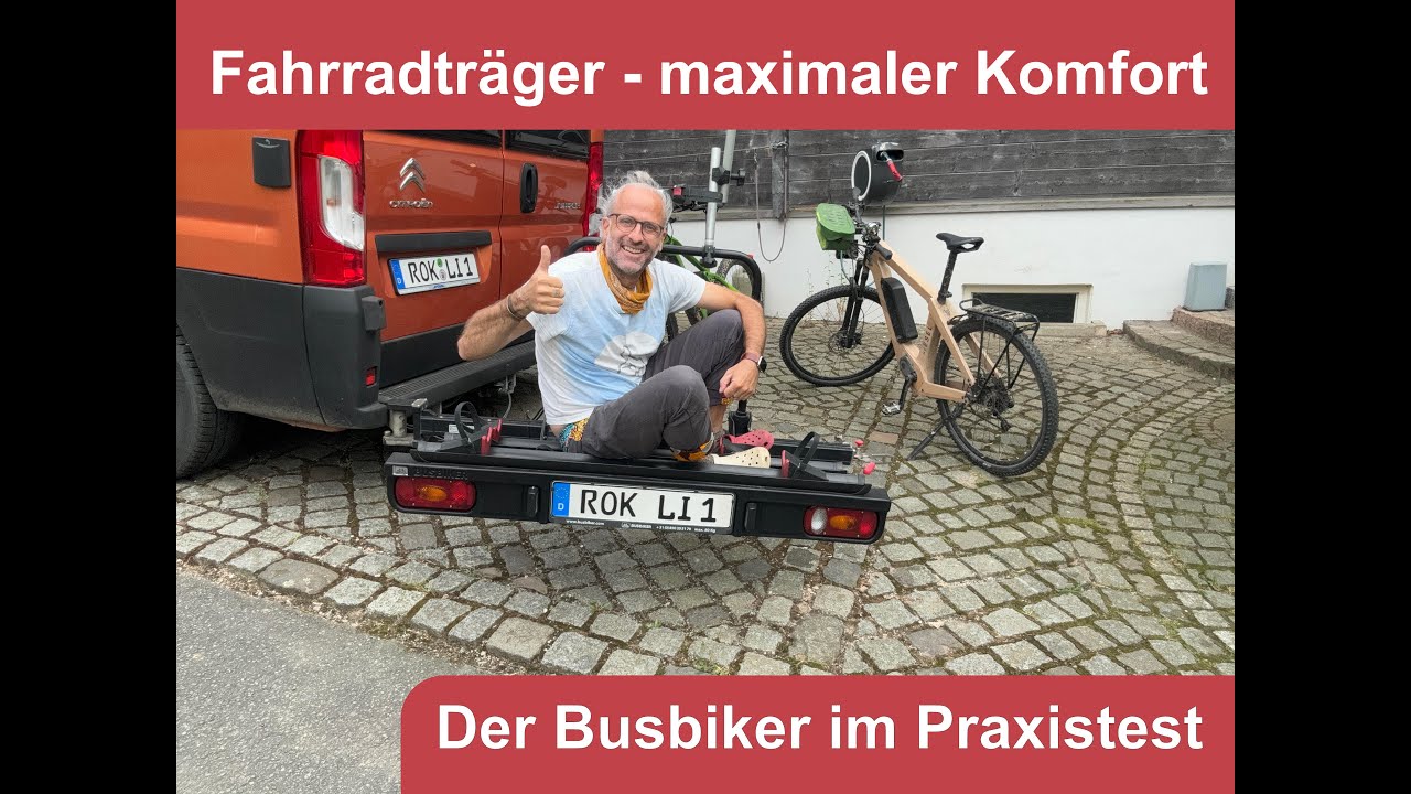 Fahrradträger am Camper - Busbiker im Praxistest - Einfacher Fahrradtransport