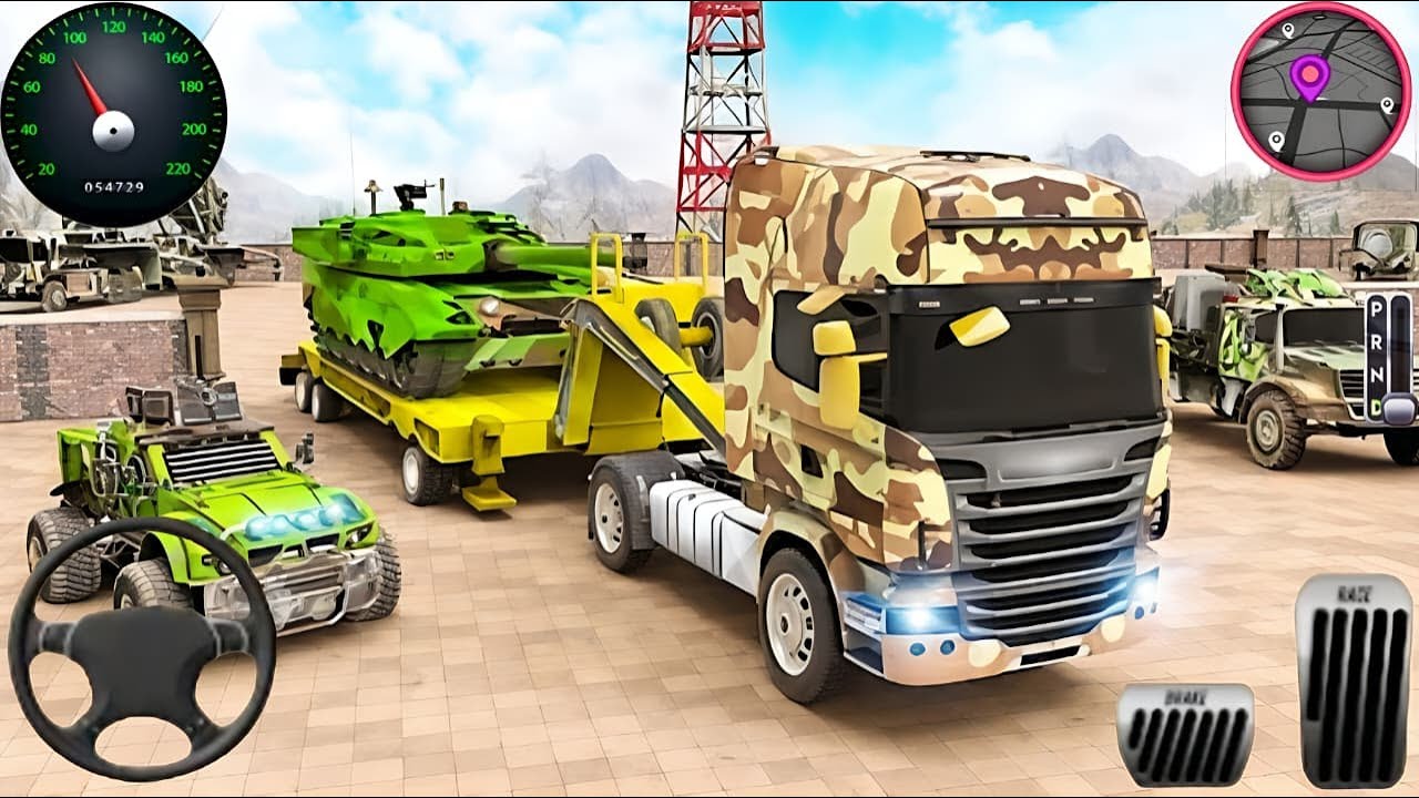 Offroad Army Truck Driving 3D 2025 - Army Truck Driving Cargo Games - Andriod Gameplay