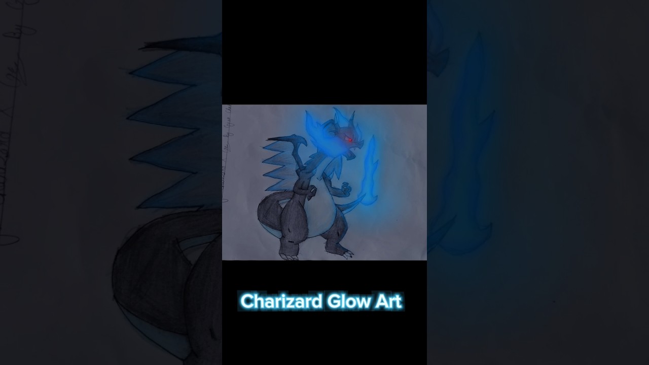 Mega Charizard X Glow Art🔥 | 