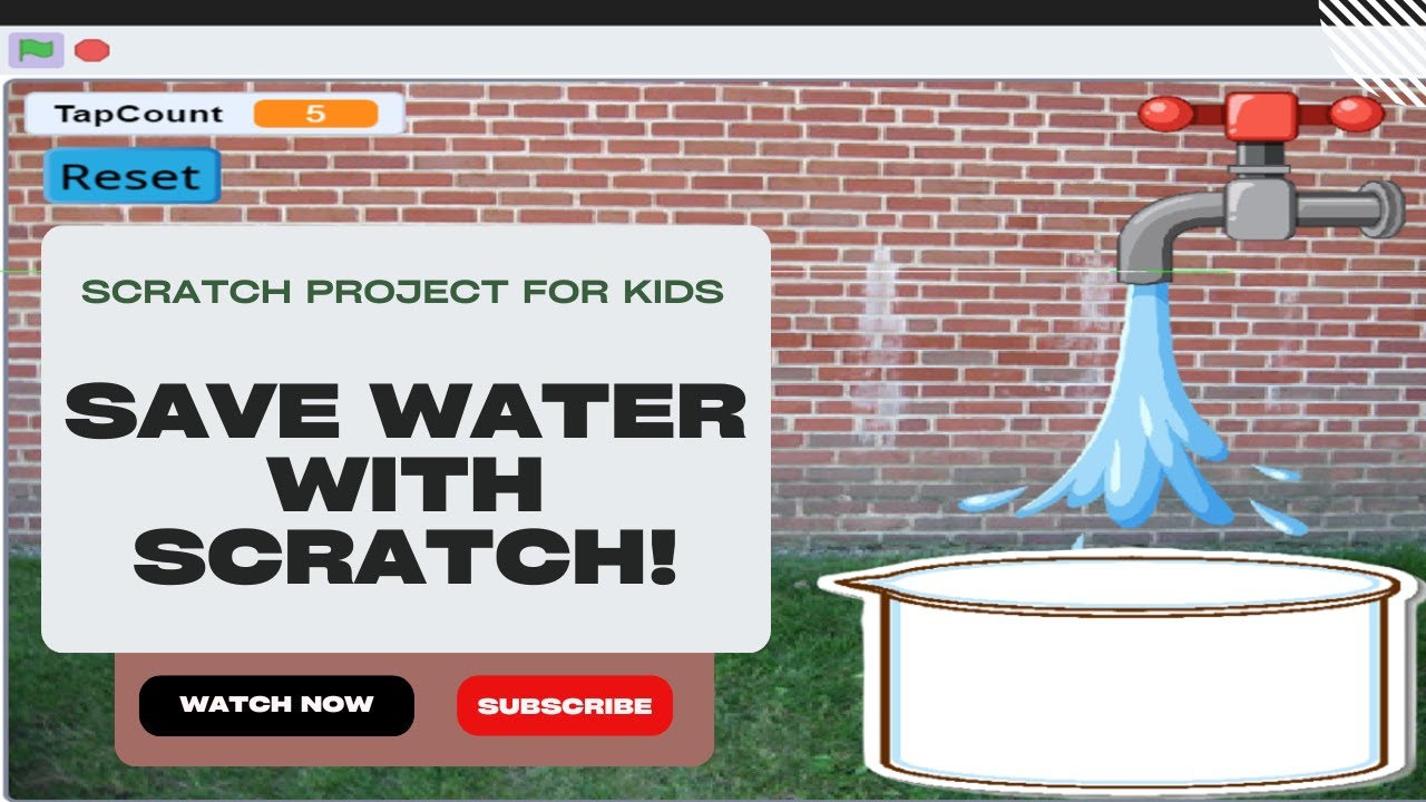 Система мониторинга потребления воды в школе на Scratch | Пошаговый проект по программированию дл...