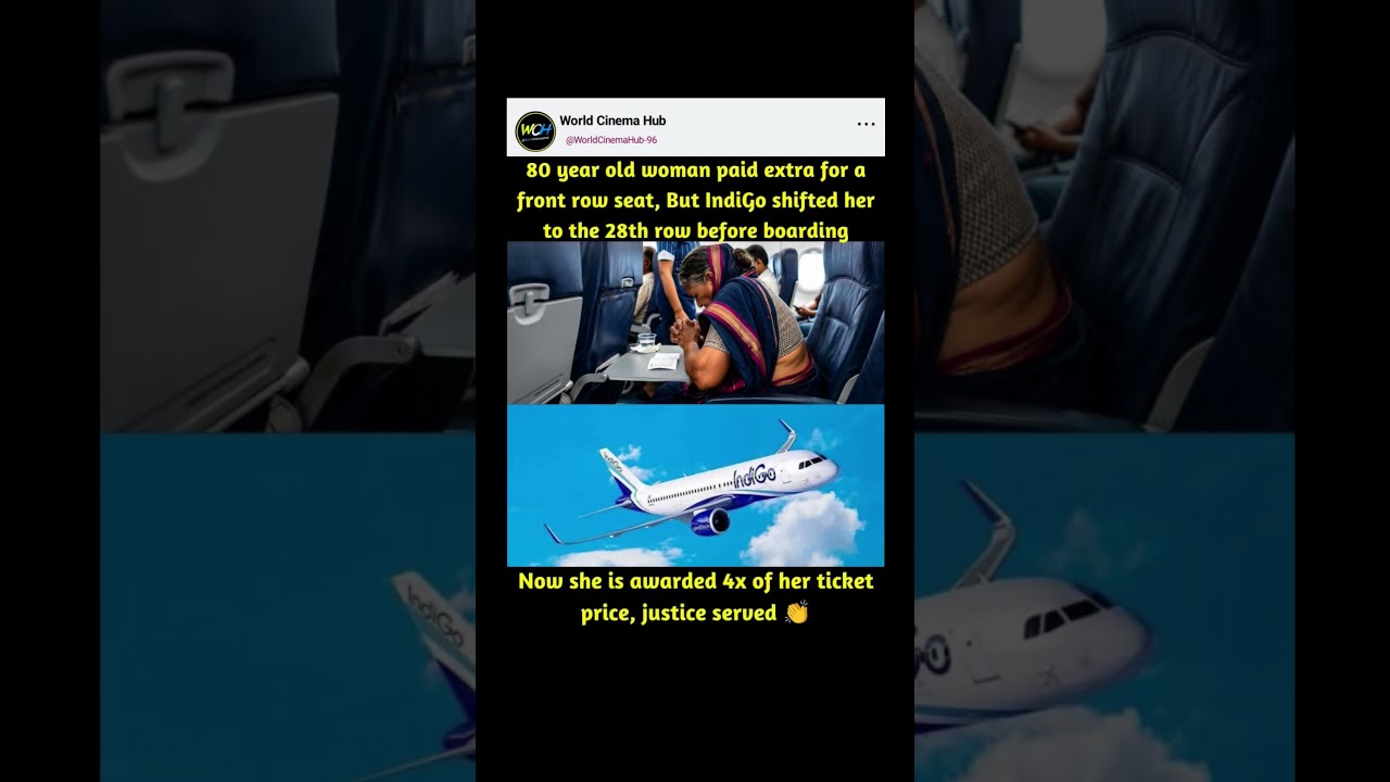 A situation that sparked a lot of reactions online. 👏 An 80-year-old woman who paid extra, #indigo