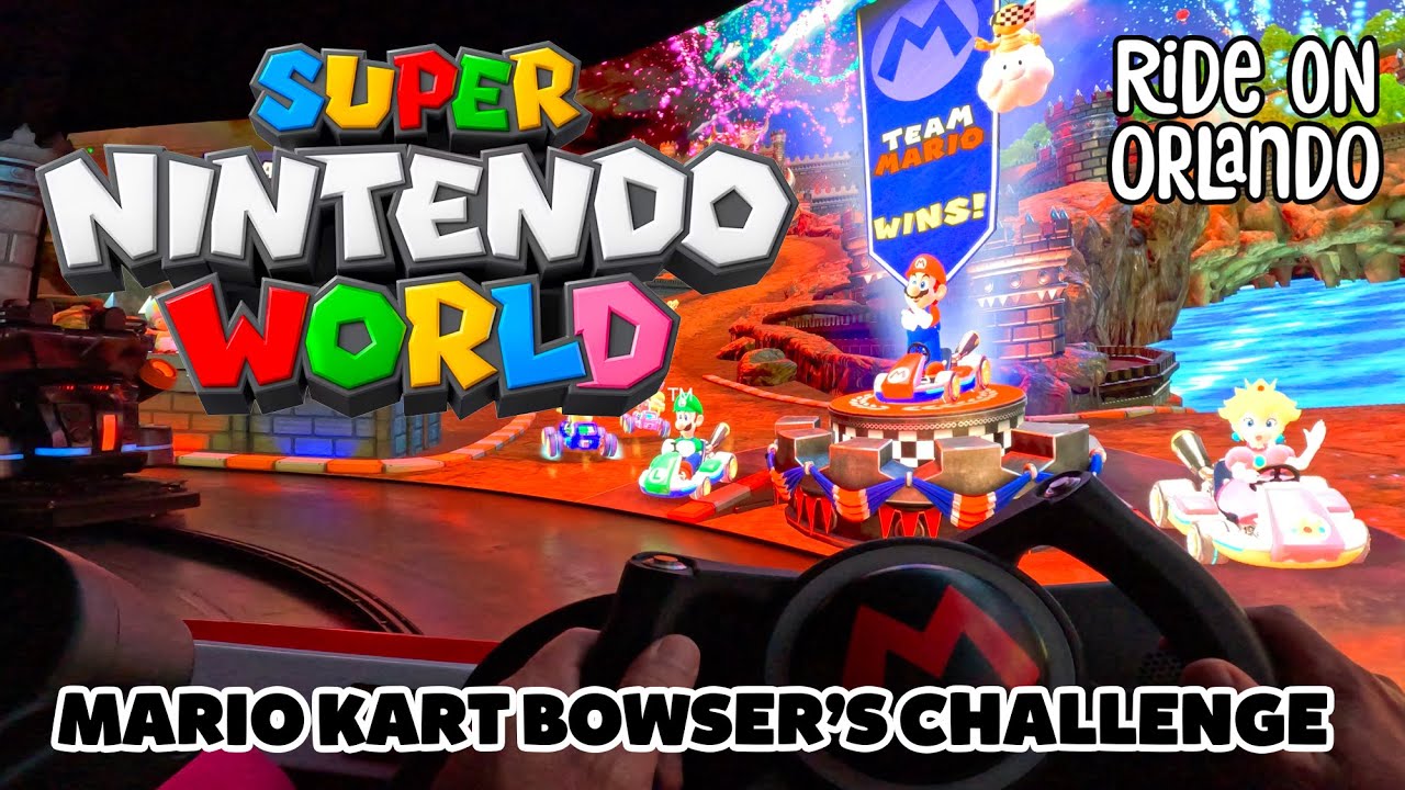 Mario Kart Bowser's Challenge - Super Nintendo World at Universal Studios Hollywood - 4K On Ride POV