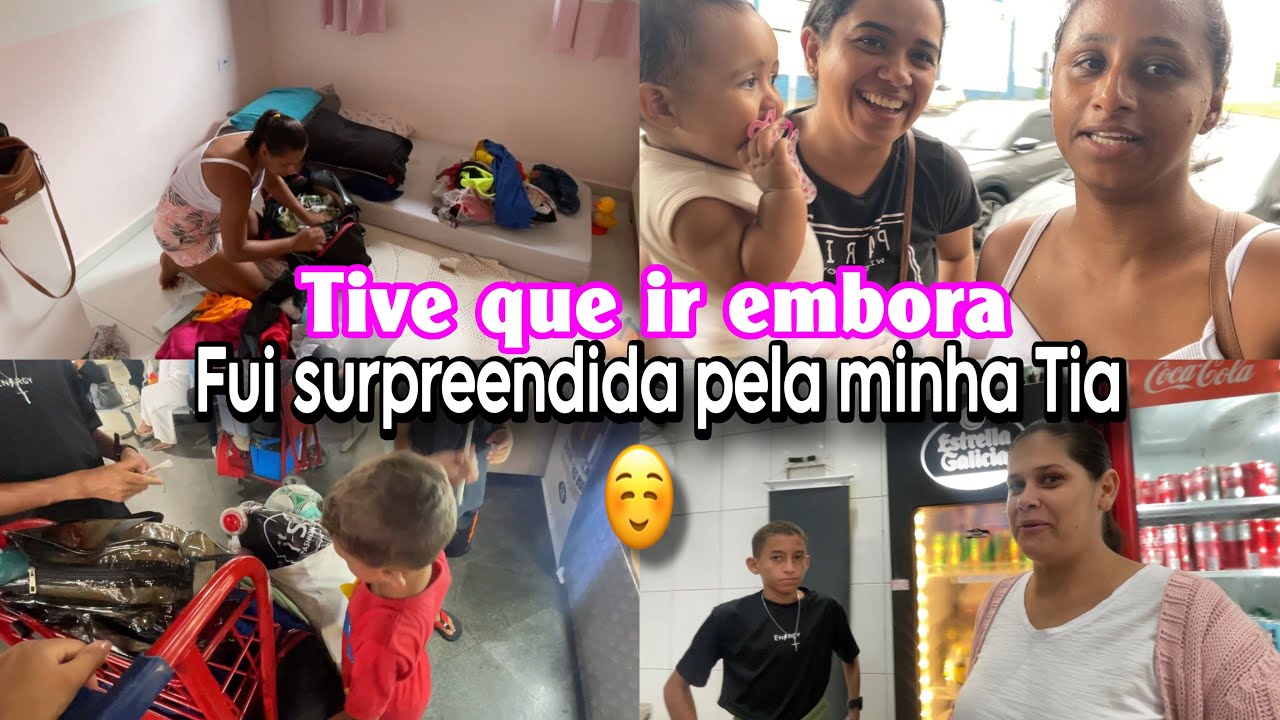 Fui embora com o coração apertado 😭 | parte de mim ficou | Fui surpreendida pela minha TIA 