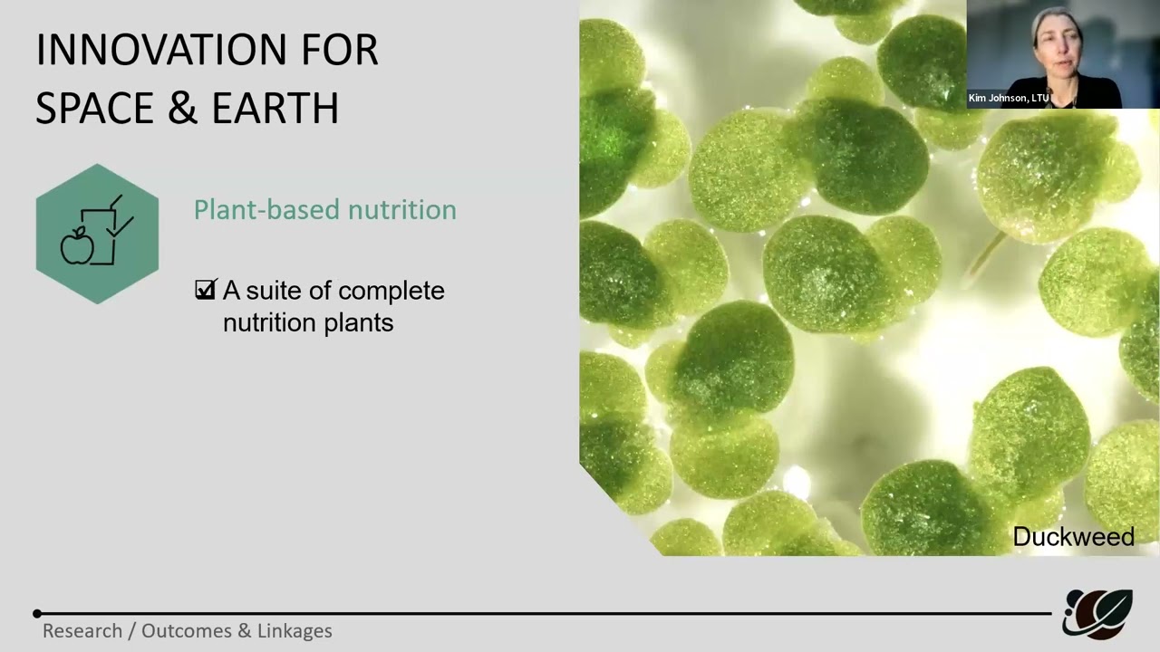 Plants 4 Space - Dr Kim Johnson