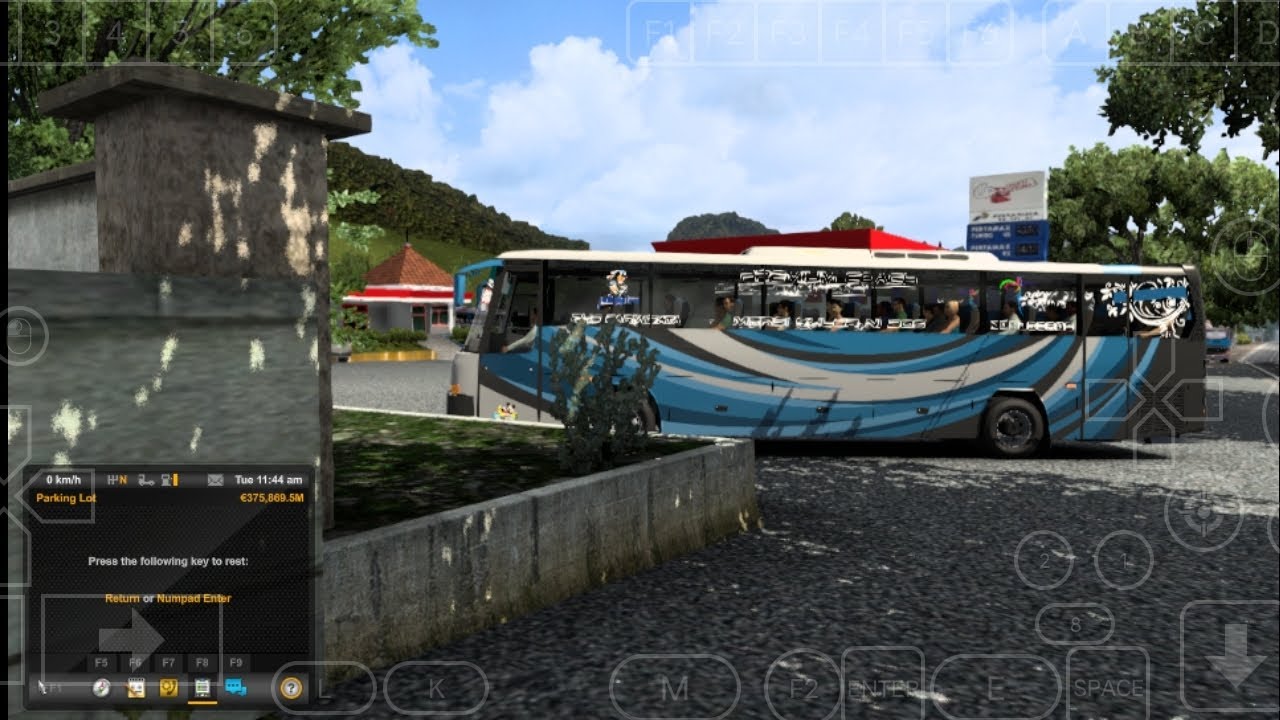 Bus simulator ETS 2 no Snowy moon 