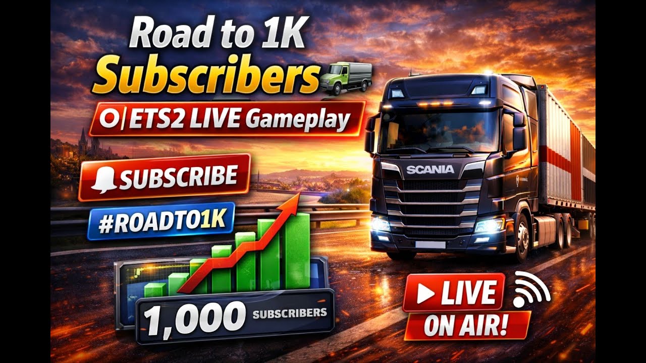 Road to 1K Subscribers 🚚 | ETS2 LIVE Gameplay