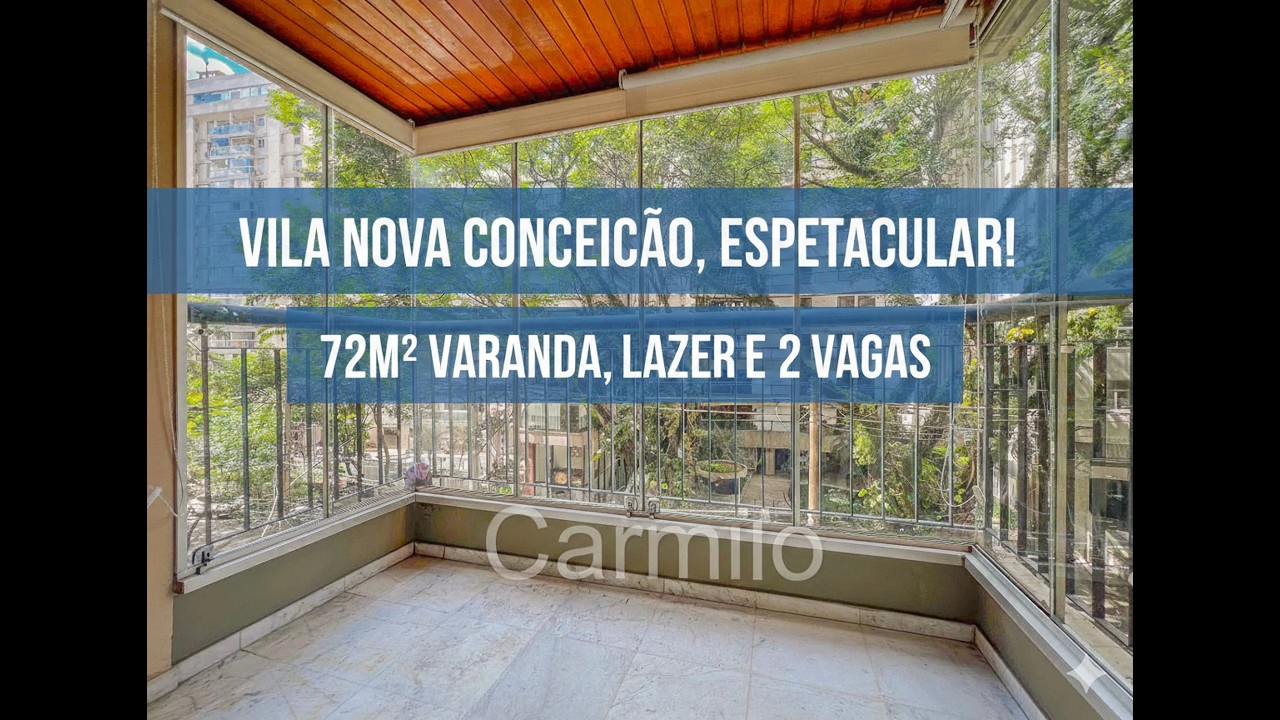 VILA NOVA CONCEIÇÃO, ESPETACULAR! 72M² VARANDA, LAZER E 2 VAGAS.