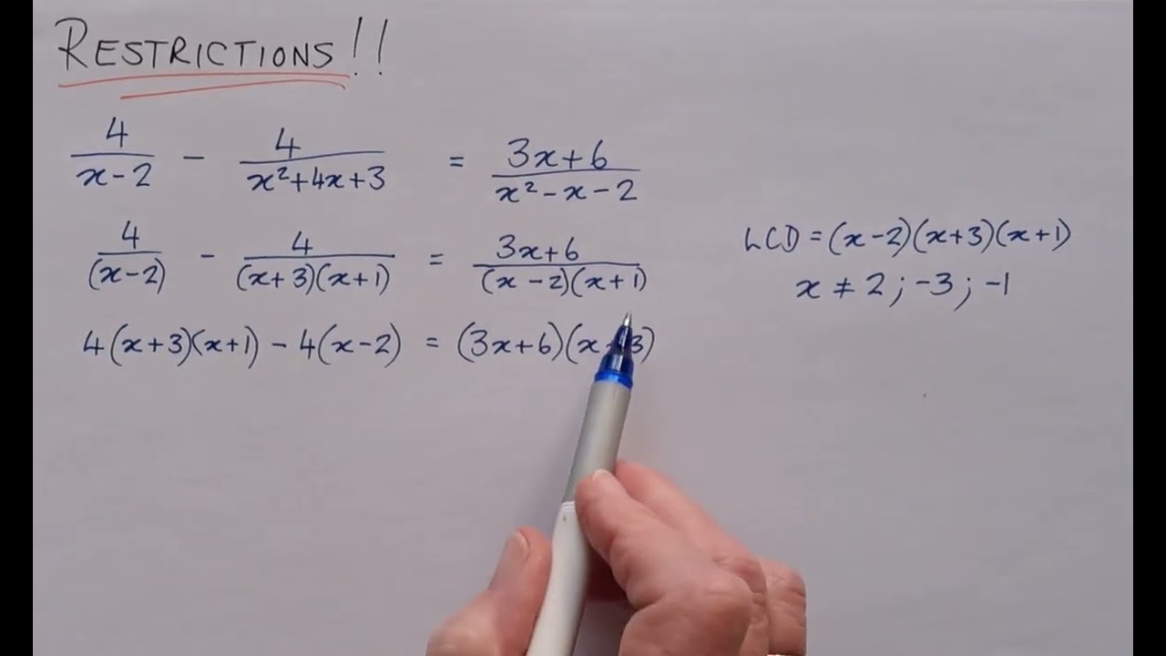 Quadratic equations | Ep 5 | Restrictions!