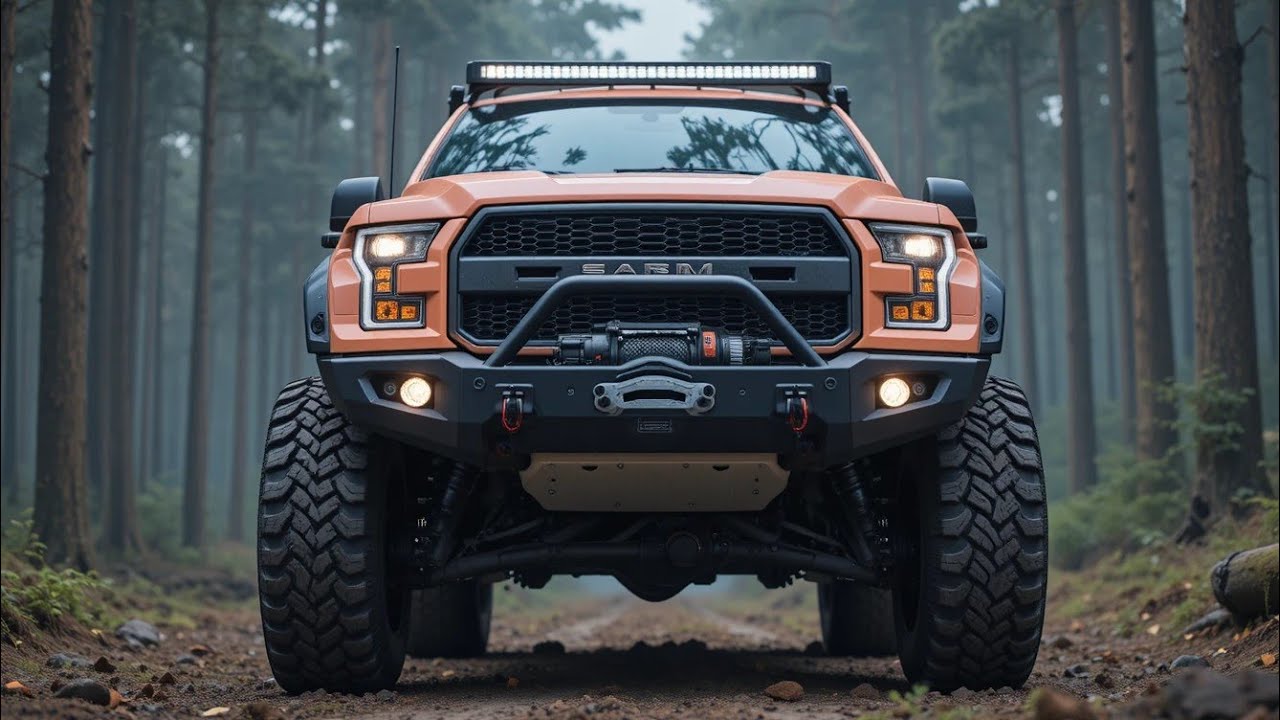 Экстремальный  персикового цвета | Мощный 4x4 Monster Truck | Кинематографическое Off-Road видео 8K