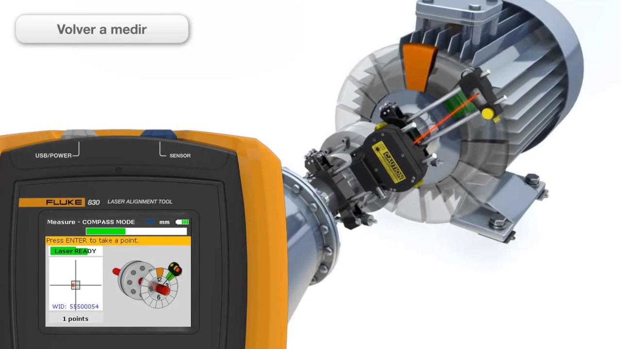 Herramienta de alineación de ejes láser - Fluke 830