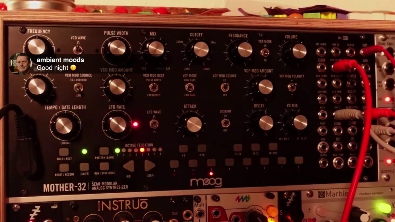Moog Mother-32 Ambient Jam with strymon Magneto