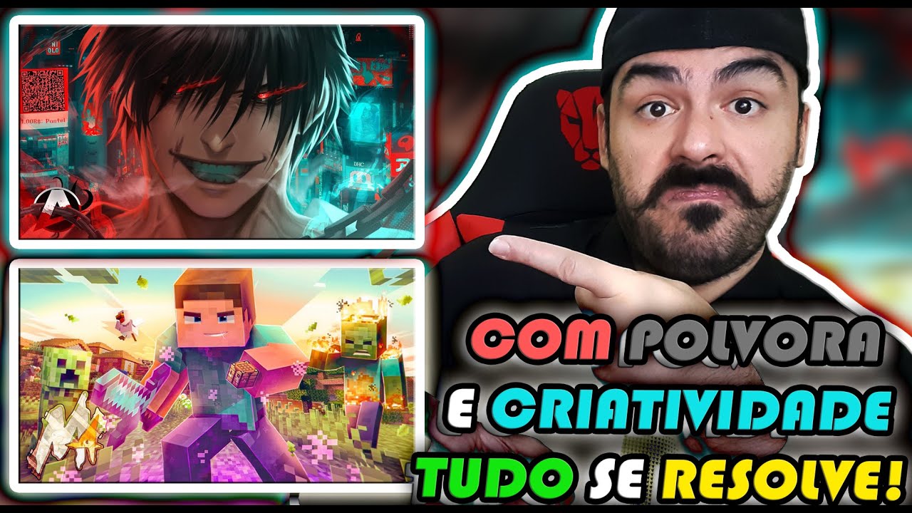 REACT - ♪ Fushiguro Toji (Jujutsu Kaisen) | FAZ O PIX | AniRap / M4rkim - Minecraft (Steve)