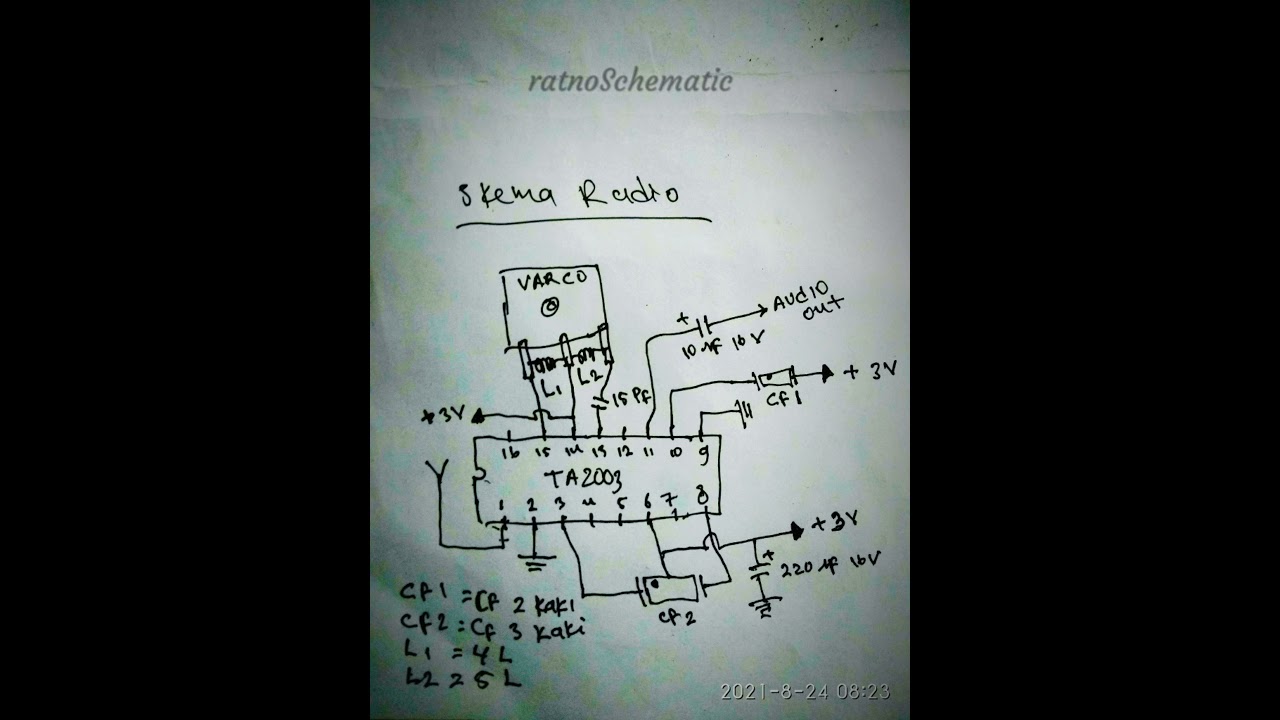 radio ic ta2003 super simple schematic