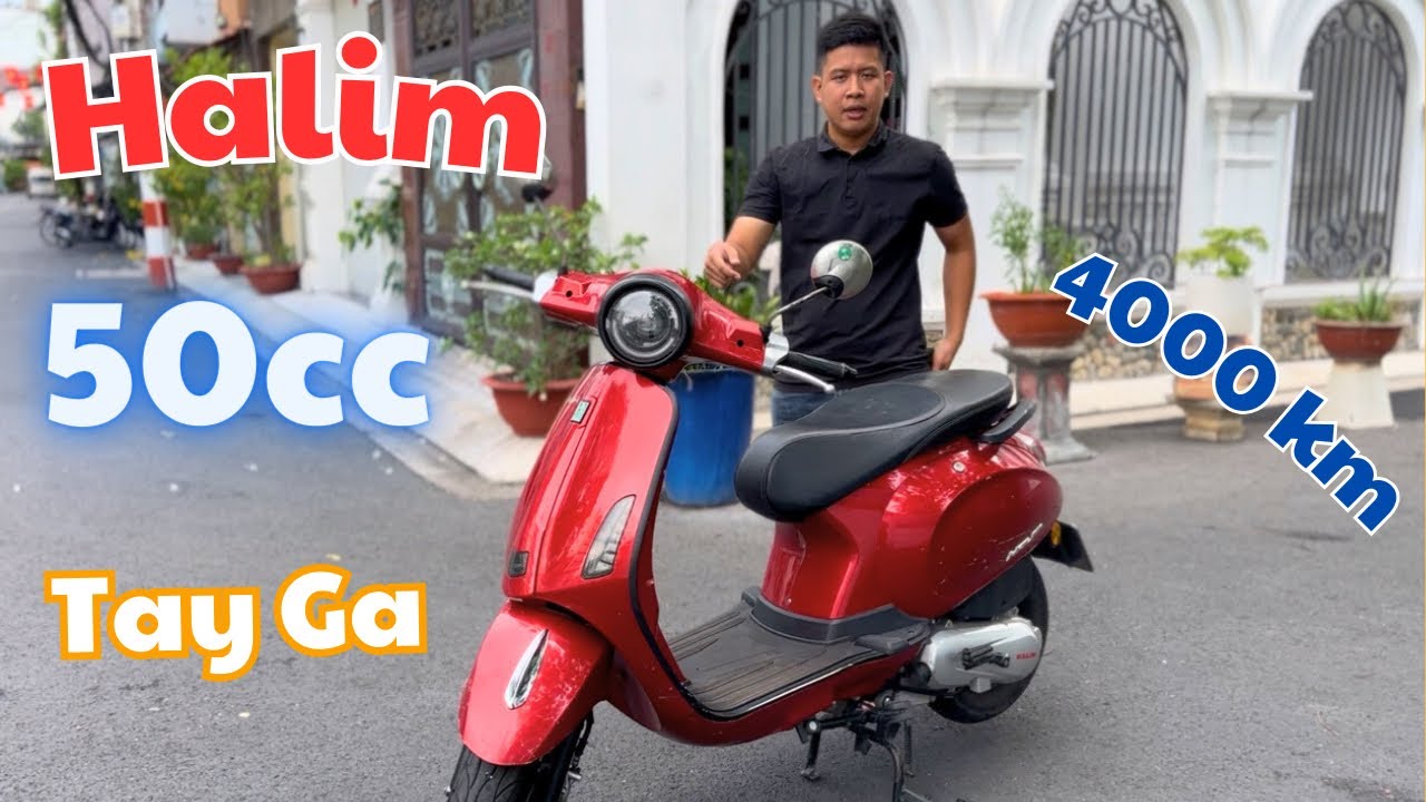 Xe tay ga Halim 50cc đi 4000km khách đổi xe điện lên đời