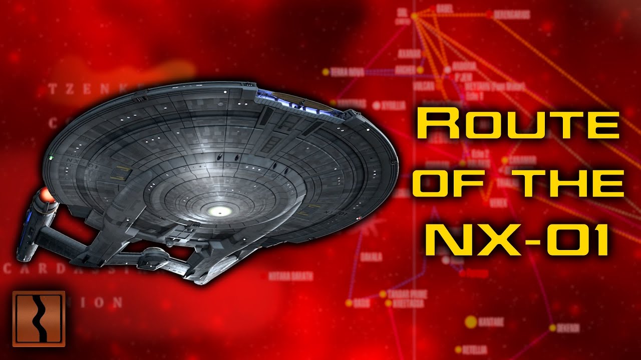 Mapping the NX-01's Route in Star Trek: Enterprise