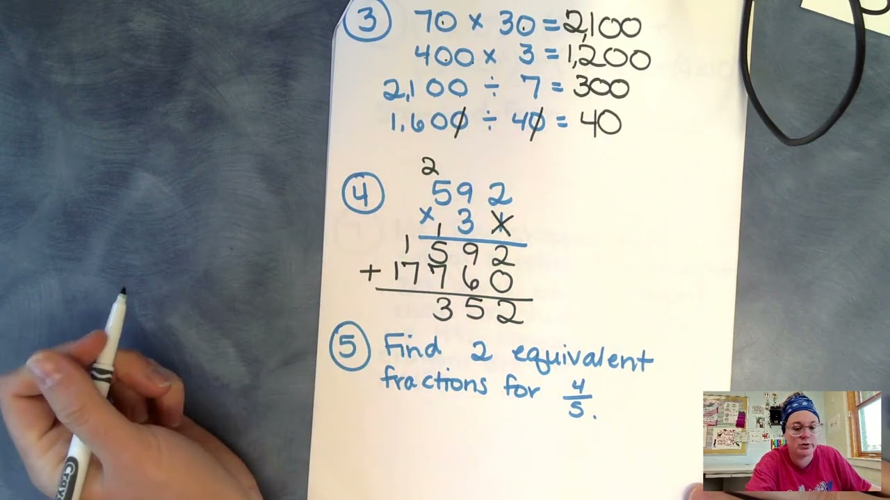 4th Grade Summer Math Week 9