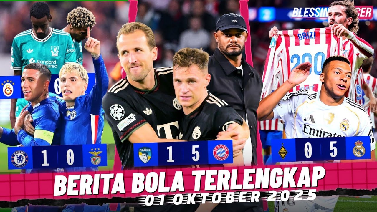 Bayern SAPU BERSIH 9 Laga 9 Menang 🔥 Mbapp&eacute; HATTRICK! September Full Gol 👌 Liverpool KALAH Beruntun