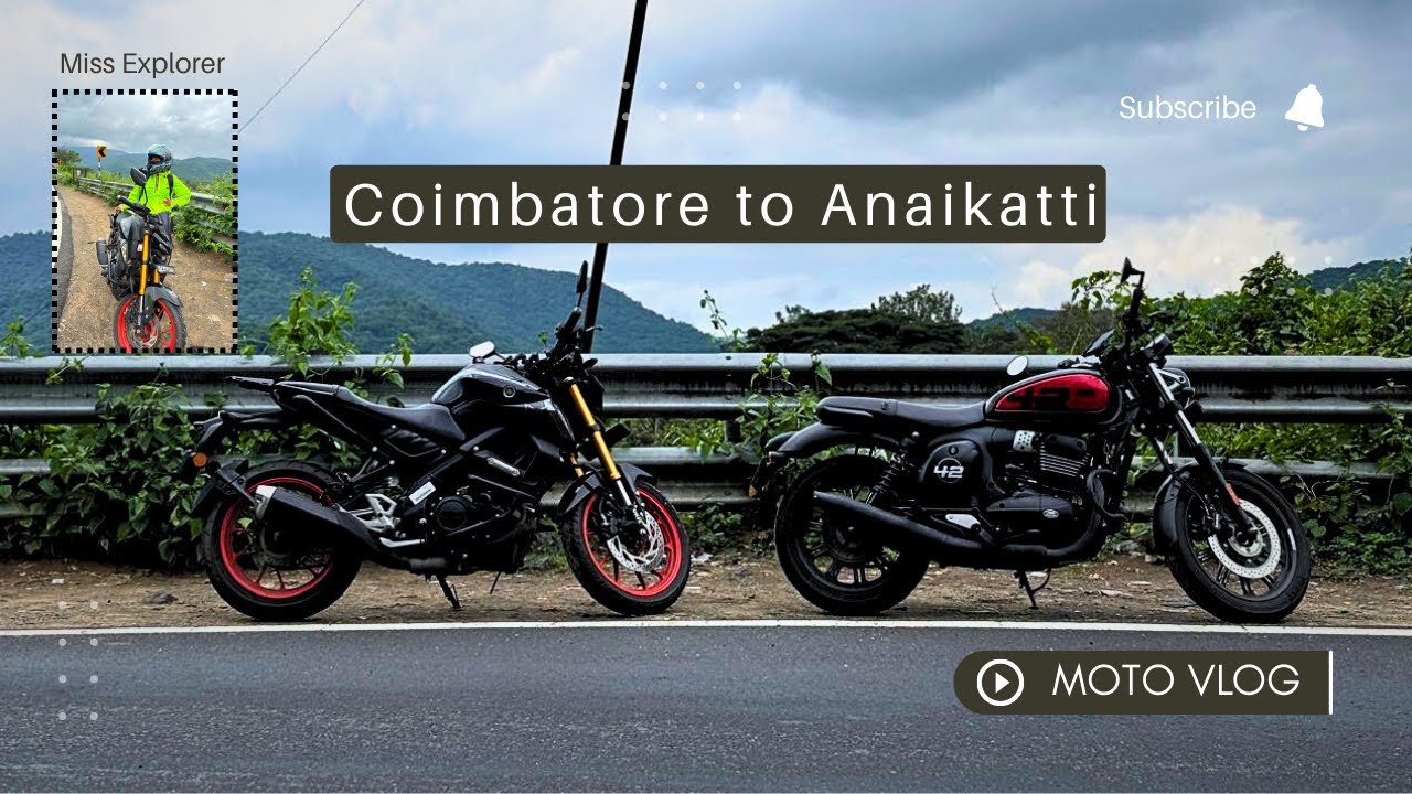 Most Scenic Route from Coimbatore to Anaikatti 🌄 Moto&nbsp;Vlog&nbsp;-05