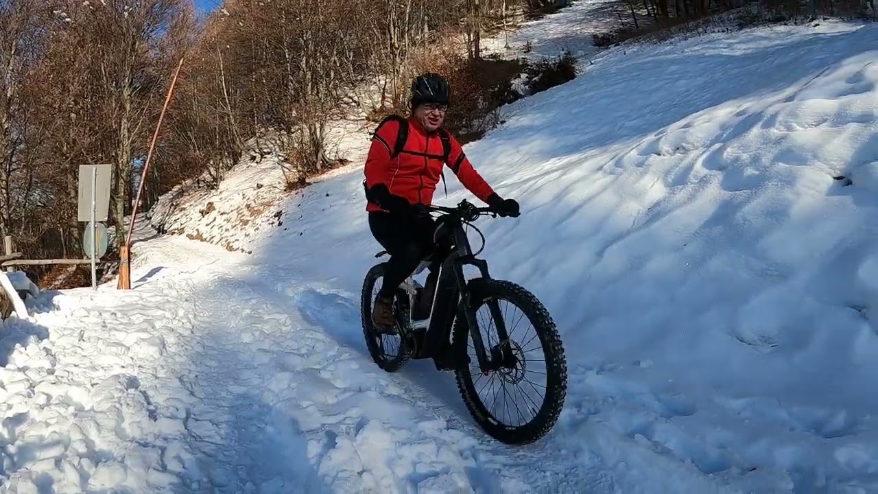 bobo mtb bici neve trip montagna snow pian delle betulle dicembre 2022