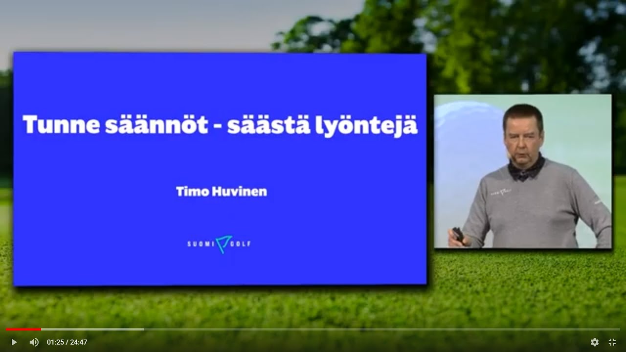 Tunne säännöt,  säästä lyöntejä – Timo Huvisen sääntökatsaus