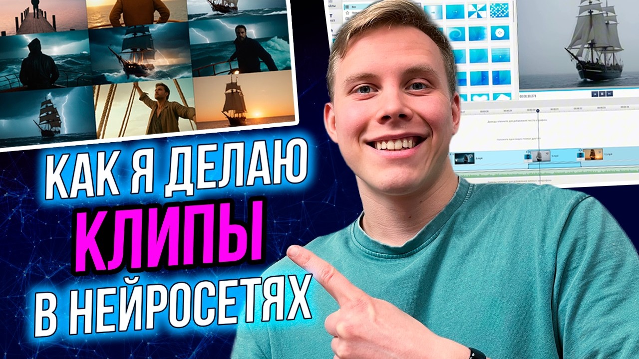 Как БЕСПЛАТНО сделать клип с помощью НЕЙРОСЕТИ