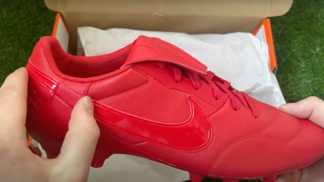 Nike All Red Premier 3 FG Boots - On Feet & Unboxing ASMR! (4K)