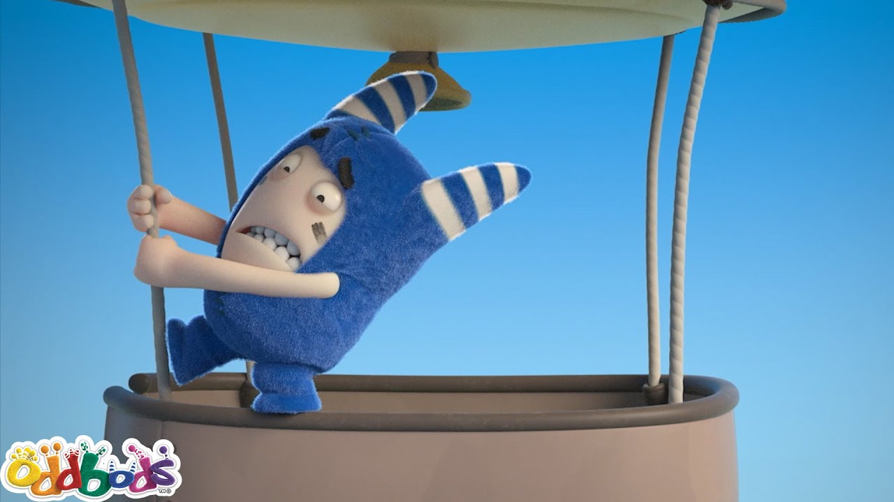 Stuck in the Artistic Hot Air Balloon Cartoon | ODDBODS Art Hub | Moonbug Art for Kids Hub 🖌️