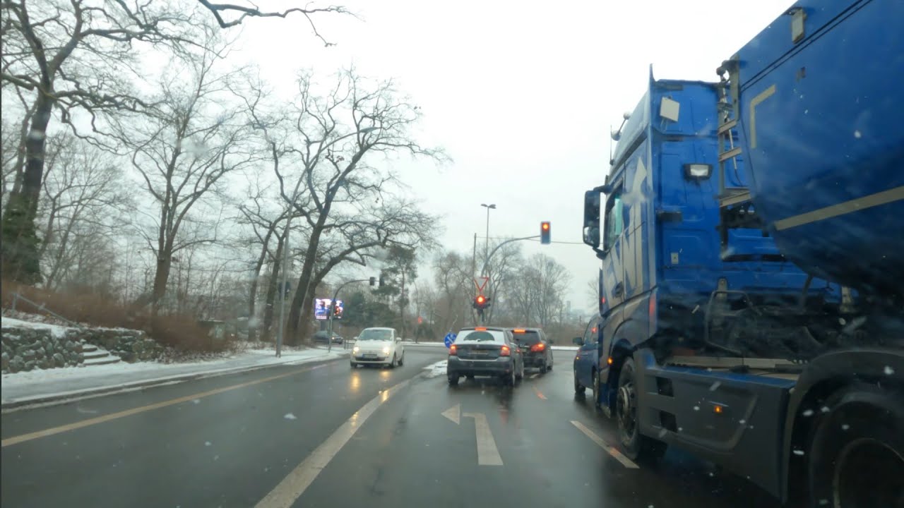🇩🇪 Quiet Winter Streets of Berlin 4K – Westend to Hakenfelde Scenic Snow Ride