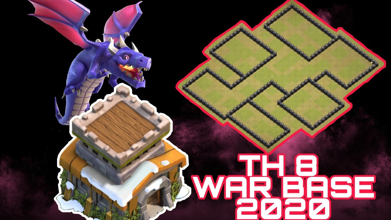 AWESOME TH8 WAR BASE  2020 WITH LINK LAYOUT