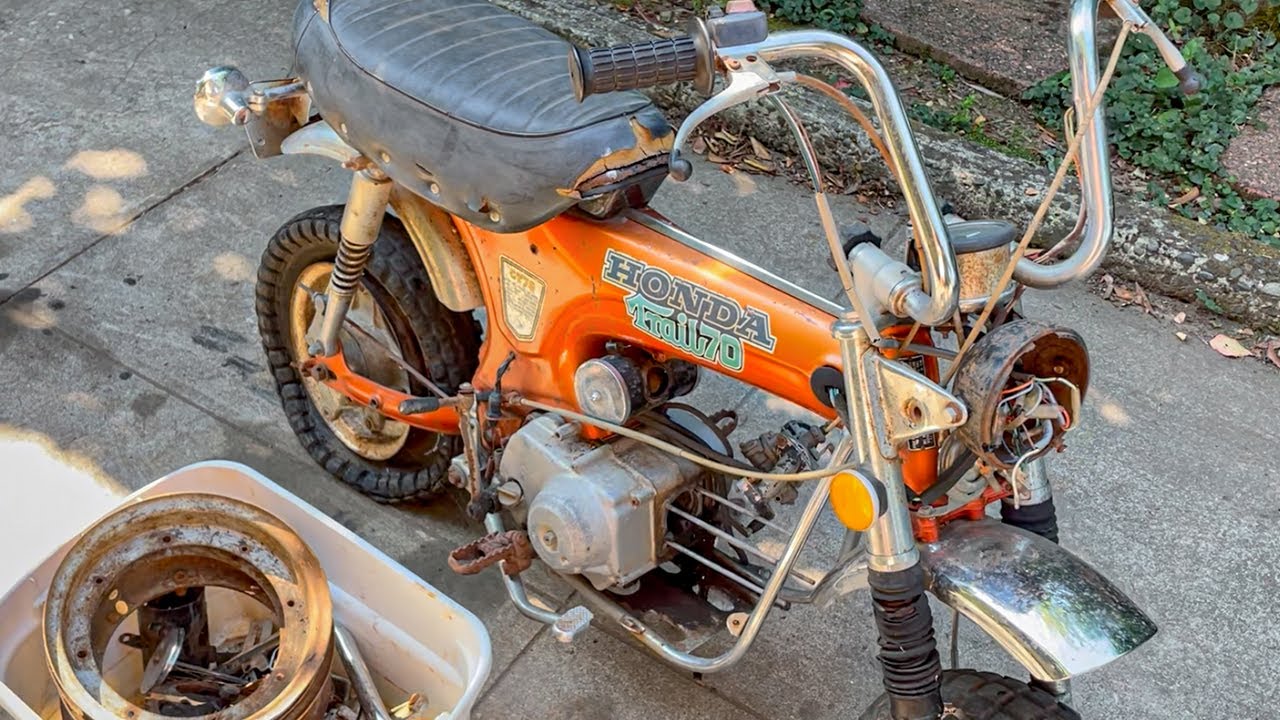 NEGLECTED Honda CT70 | WILL IT RUN? Saved From Rusting Away! #honda #ct70