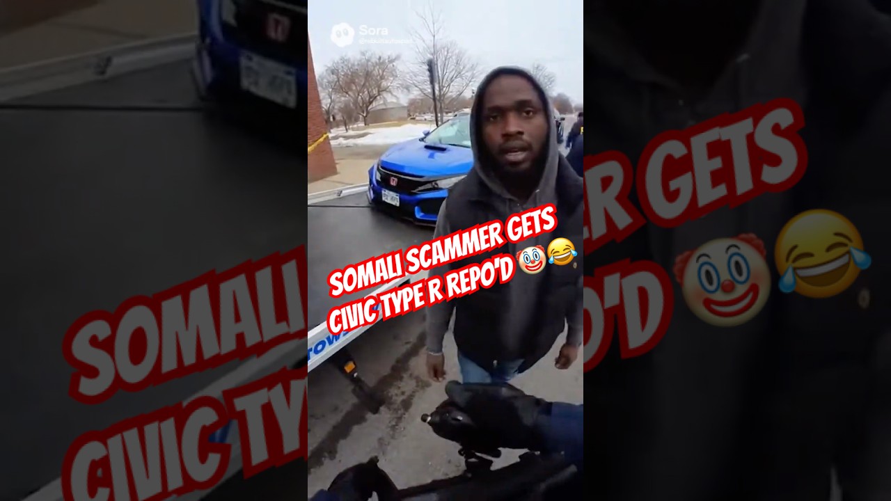 Somali daycare scammer gets 2025 Civic Type R repossessed 🤡 