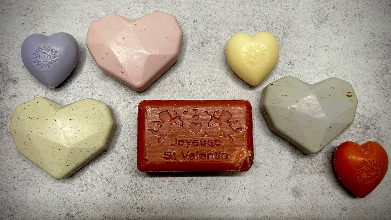 ASMR SOAP / ❤️ Valentine's Day ❤️/ Резка сухого мыла