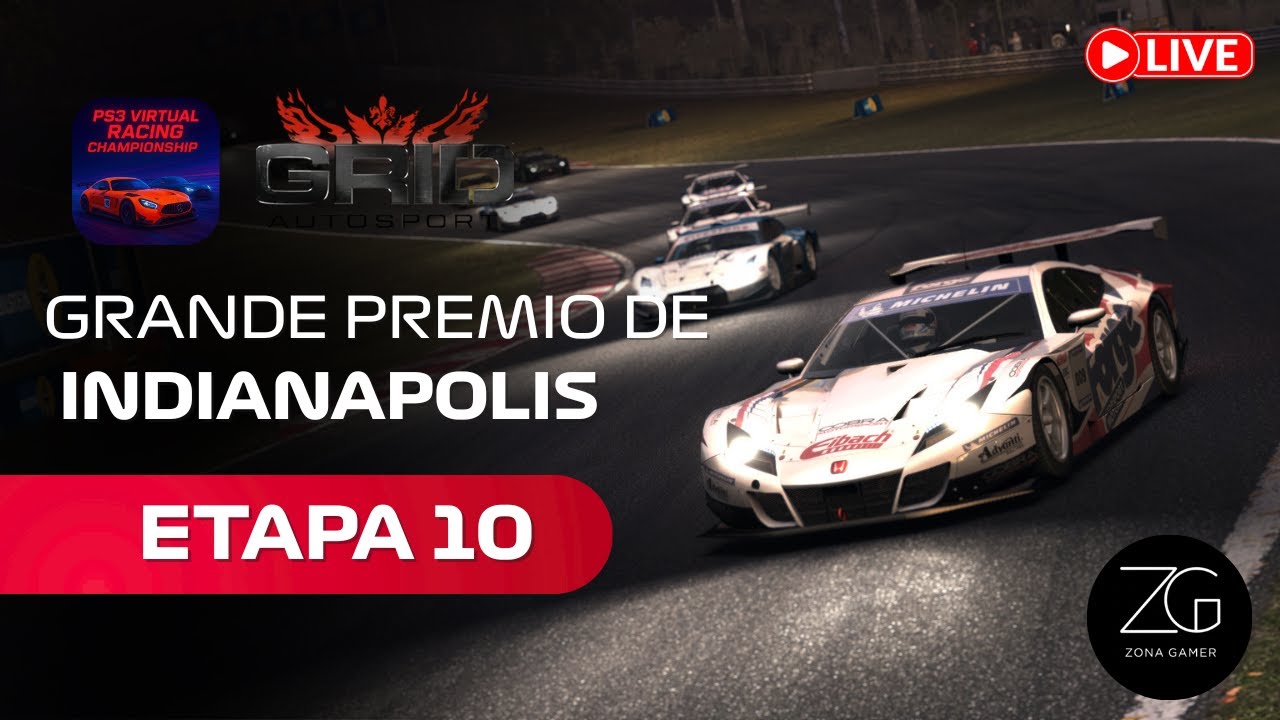 VRC: ADRENALINA PURA EM INDIANAPOLIS! AO VIVO | Grid Autosport PS3 ONLINE(1ª Temp)