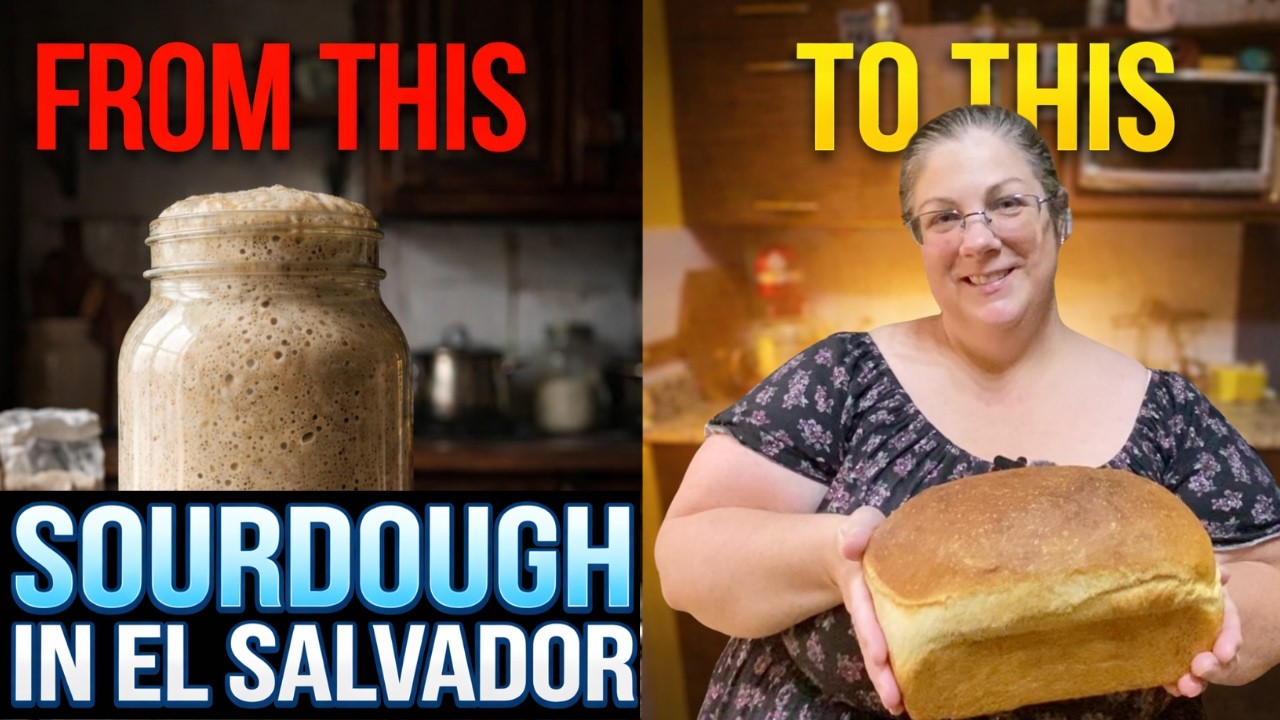 Making Sourdough Bread in El Salvador 🇸🇻 | Starter to Sandwich Loaf (Beginner Friendly) #sourdough