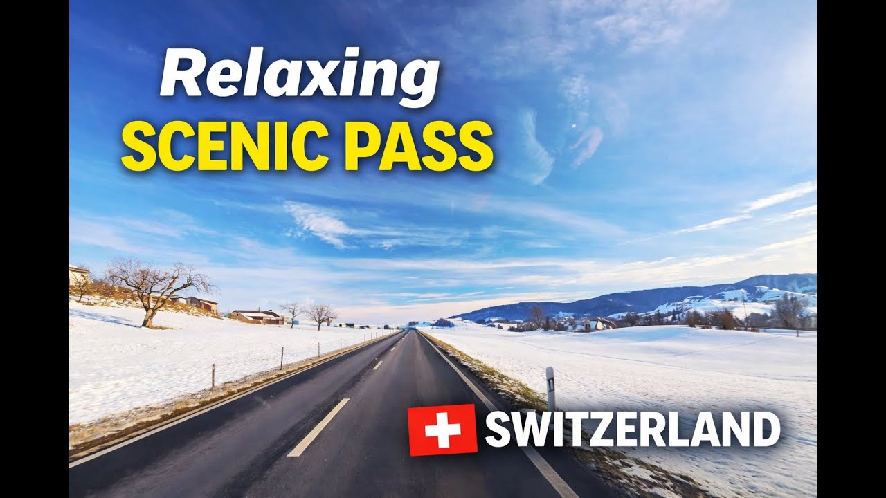Relaxing Drive Over a Scenic Swiss Pass 🇨🇭 | Rolling Hills POV (No Talking) [4K]