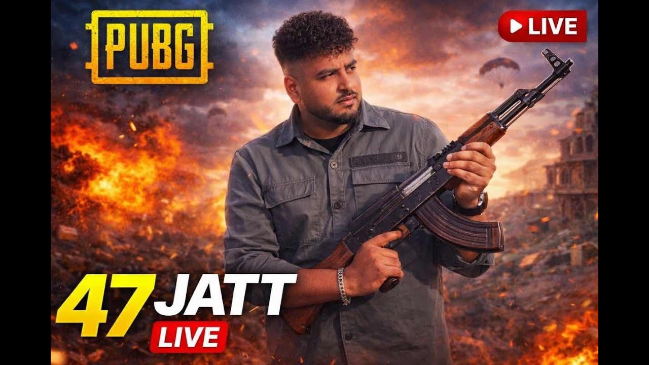 47 JATT LIVE 🔴 | PUBG Full Rush Gameplay💀