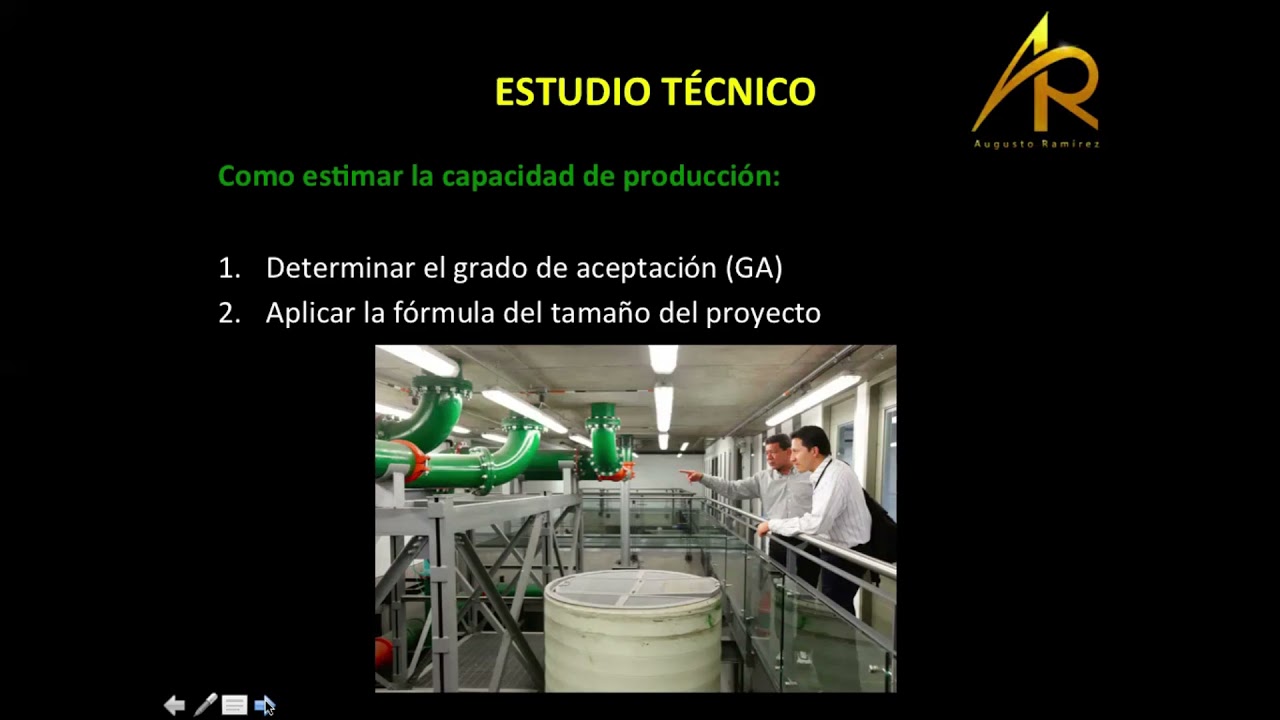 Formulación y Evaluación de Proyectos.Estudio Técnico