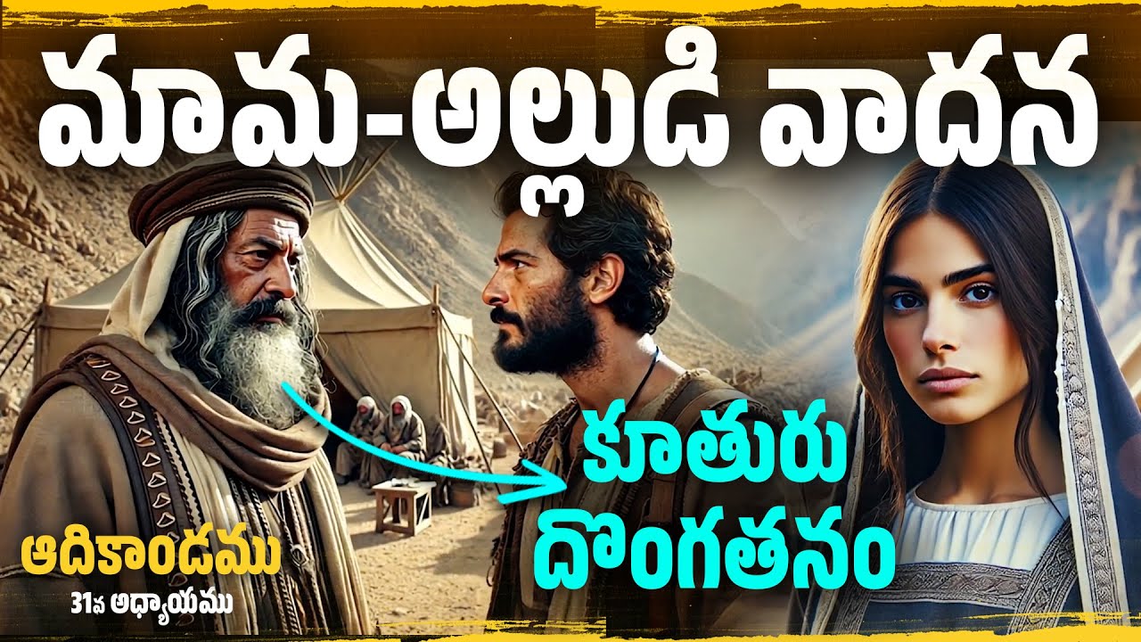 మామ-అల్లుడి వాదన.. కారణం🤦కూతురు దొంగతనం | Genesis Chapter 31 Telugu AI Bible Movie @manarakshakudu