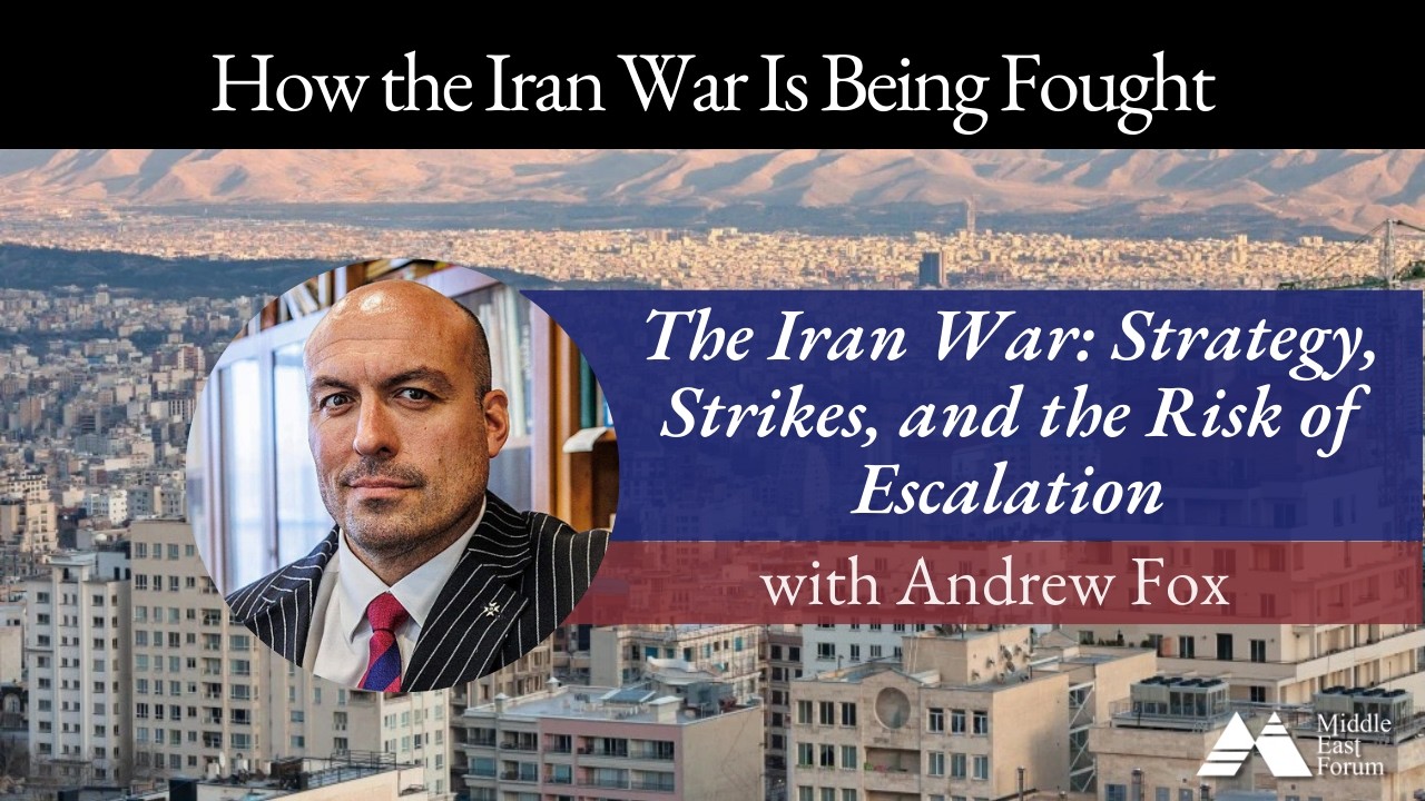 March 2, 2026 | &ldquo;The Iran War: Strategy, Strikes, and the Risk of Escalation&rdquo; with Andrew Fox