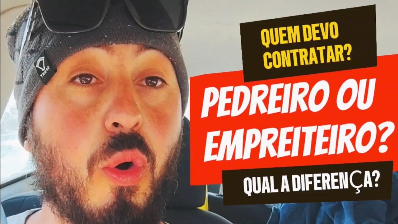 QUAL A DIFEREN&Ccedil;A ENTRE UM EMPREITEIRO E UM PEDREIRO!!!