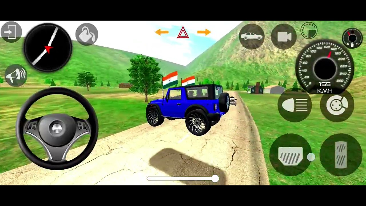 Modified Mahindra thar 😈Indian game 😈stunts video 😈gaming video 