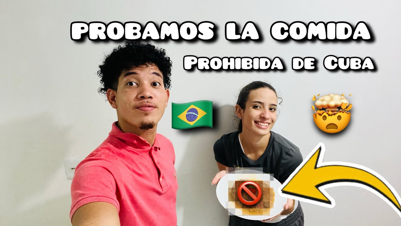 COMIDA PROHIBIDA DE CUBA😱AL FIN LA PROBAMOS POR PRIMERA VEZ EN BRASIL🇧🇷