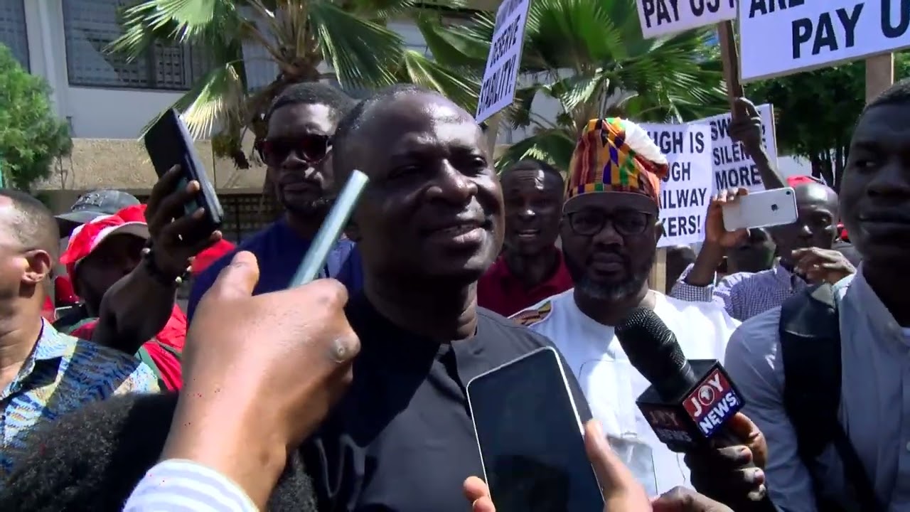 Railway workers Union protest over 14 months unpaid salaries